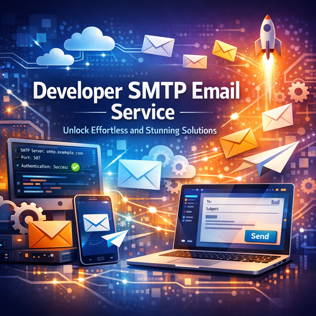Illustration of Developer SMTP Email Service: Unlock Effortless and Stunning Solutions