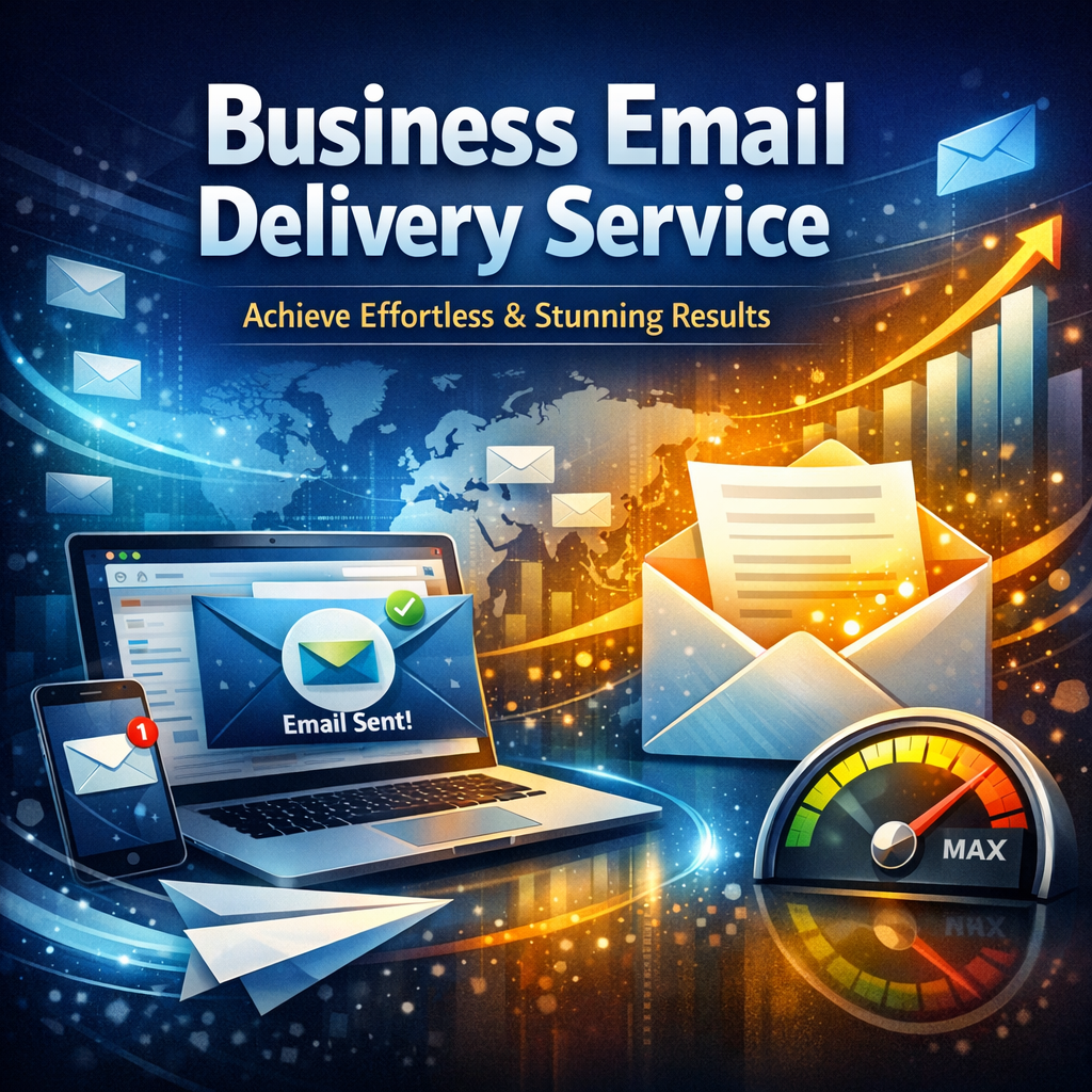 Illustration of Business Email Delivery Service: Achieve Effortless and Stunning Results