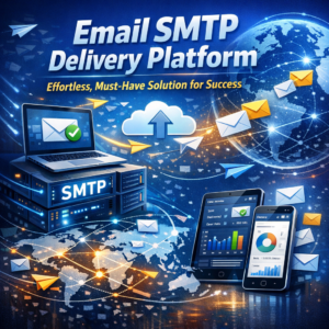 Illustration of Email SMTP Delivery Platform: Effortless, Must-Have Solution for Success