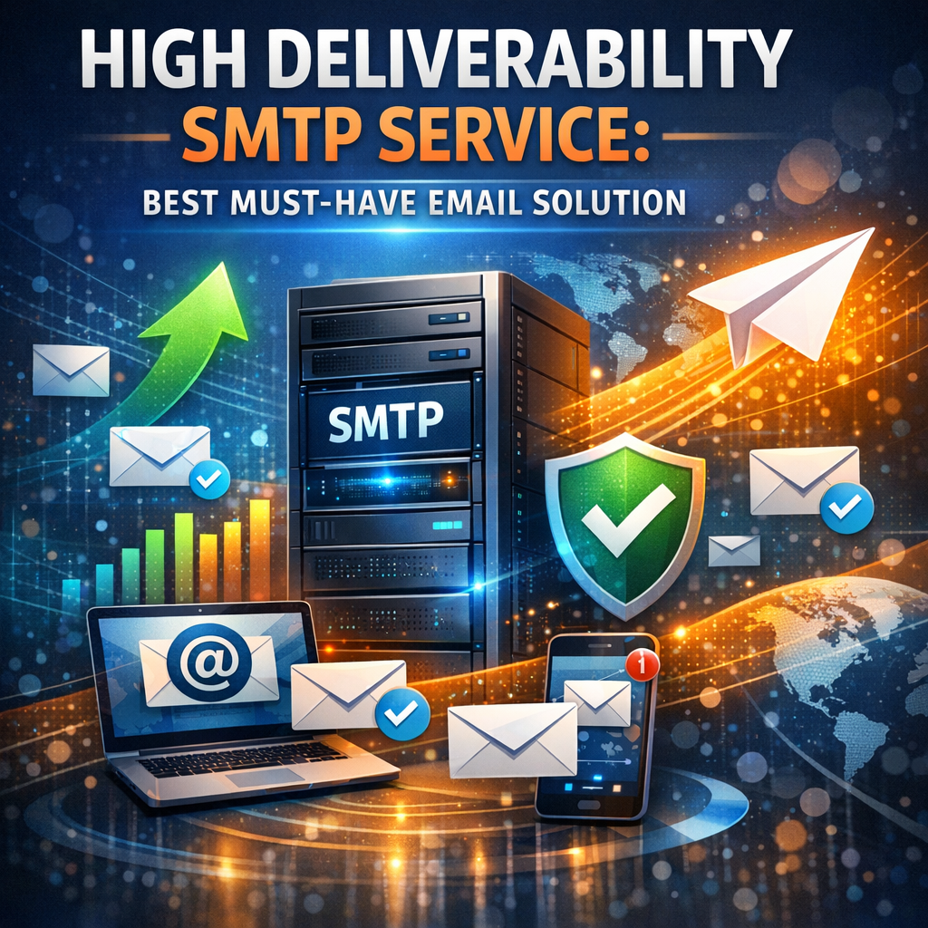 Illustration of High Deliverability SMTP Service: Best Must-Have Email Solution