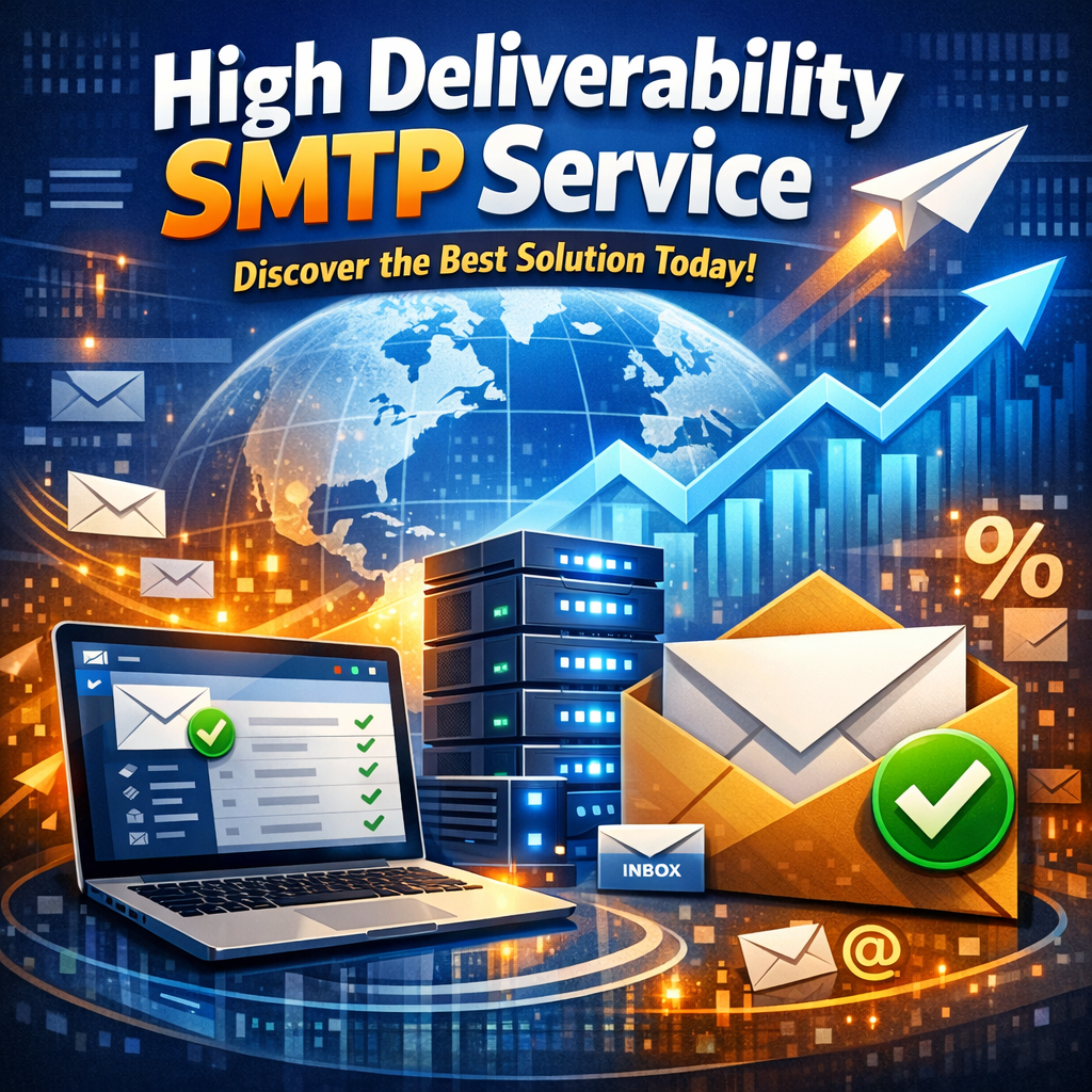 Illustration of High Deliverability SMTP Service: Discover the Best Solution Today