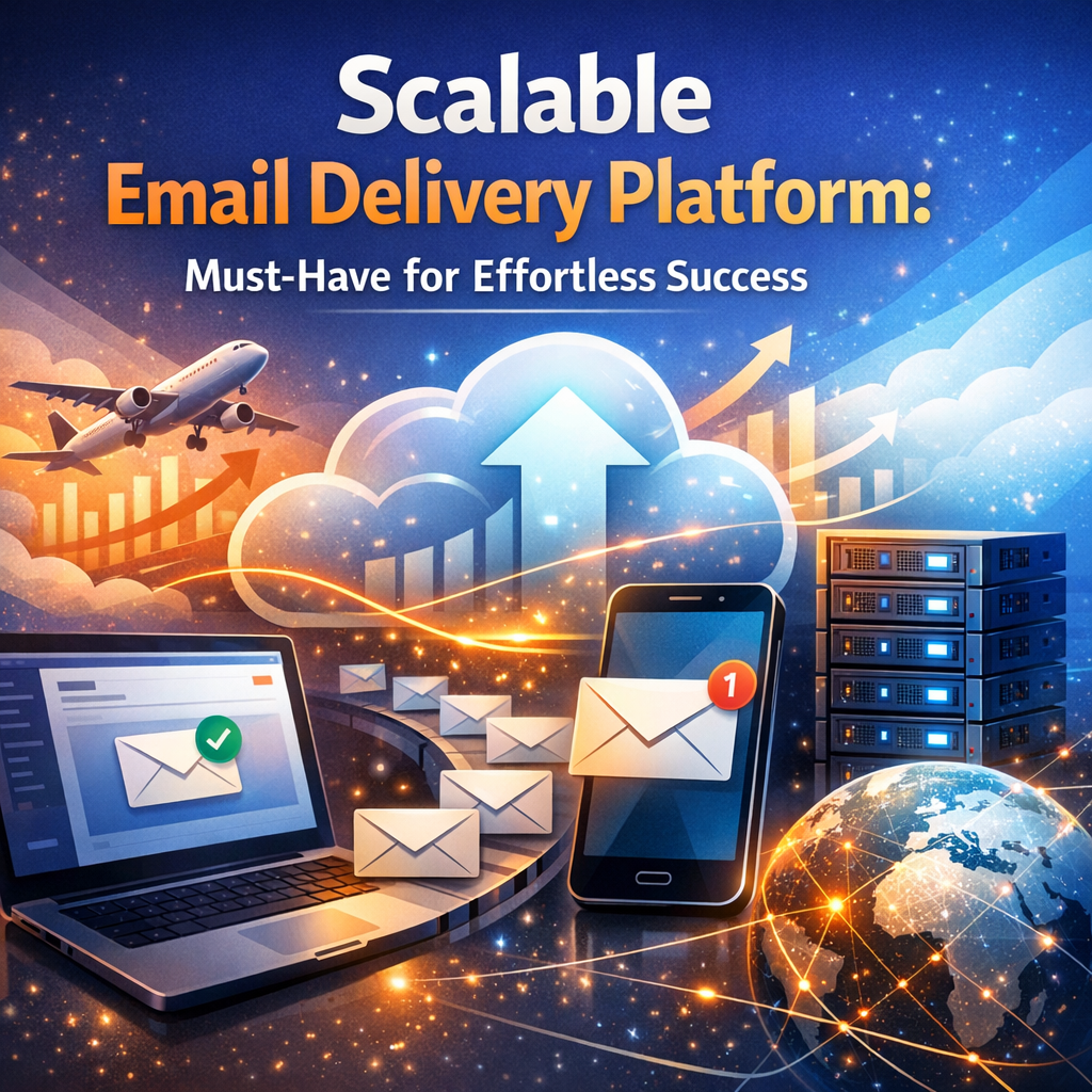 Illustration of Scalable Email Delivery Platform: Must-Have for Effortless Success