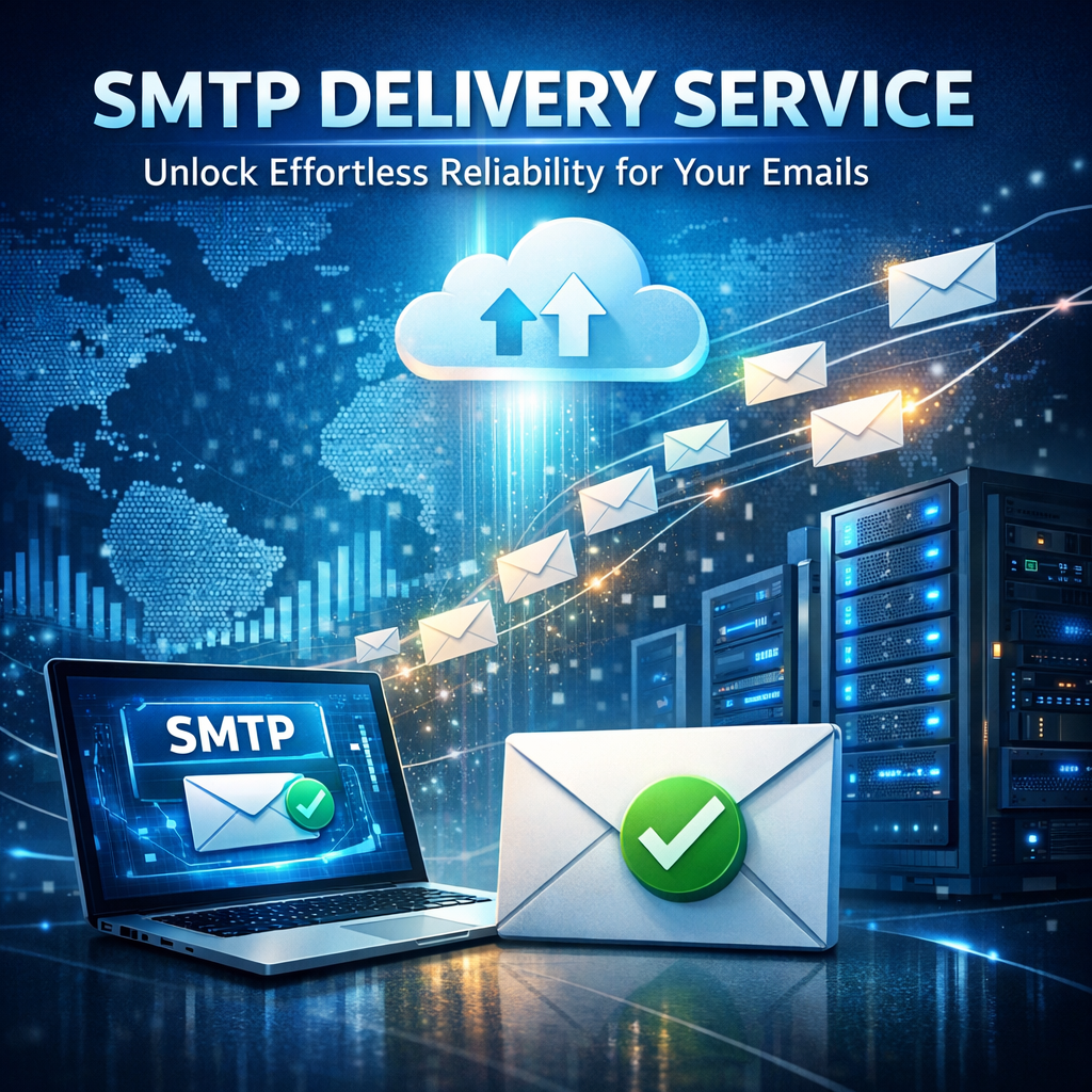 Illustration of SMTP Delivery Service: Unlock Effortless Reliability for Your Emails
